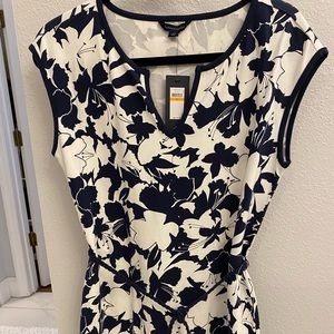Tommy Hilfiger NWT Navy/White Jersey Dress Sz S/P-New!